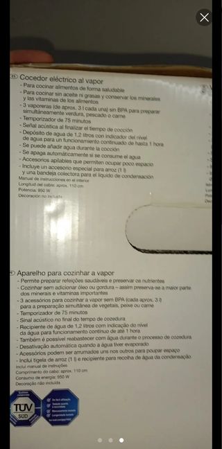 Cocedor electrónico al vapor