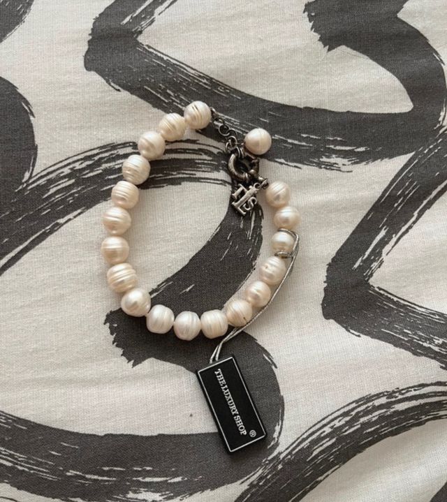 Bracciale in perle coltivate e chiusura in argento