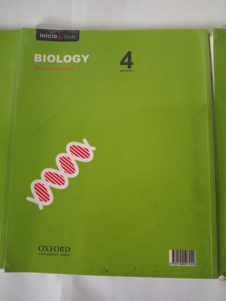 Libros Biología bilingüe 4