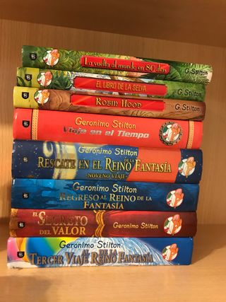 LOTE 8 LIBROS GERÓNIMO STILTON
