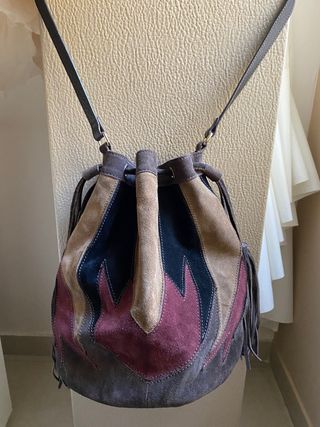 bolso piel de ante ZARA