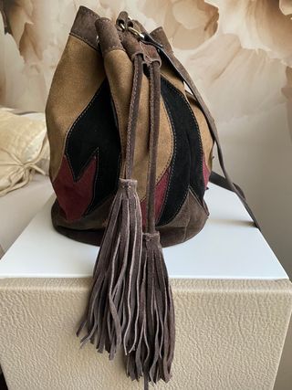 bolso piel de ante ZARA
