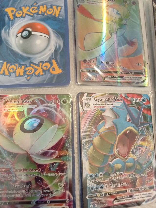 Cartas coleccionables Pokémon.