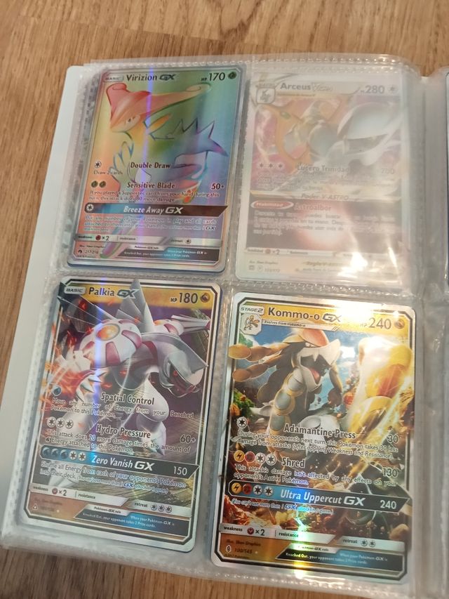 Cartas coleccionables Pokémon.