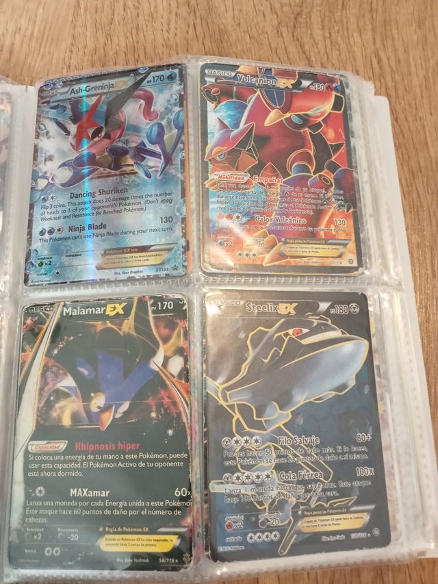Cartas coleccionables Pokémon.