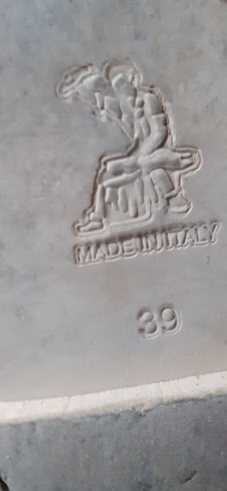 Infradito donna 39 cuoio made in italy