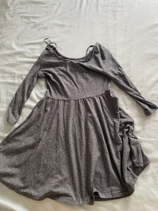Vestido gris H&M