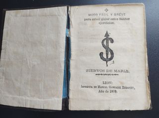 Librillo de 1868. Siervos de María (León) ✝️