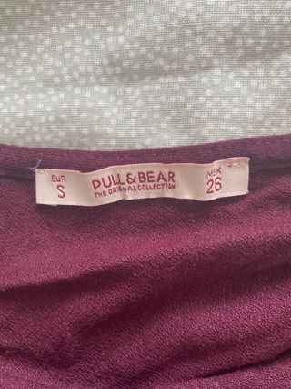 Vestido granate Pull & Bear