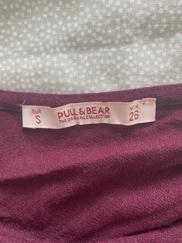 Vestido granate Pull & Bear