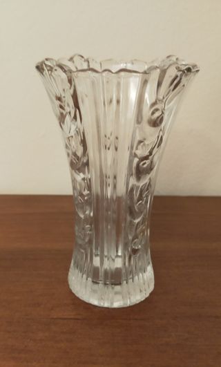 Floreros de cristal vintage