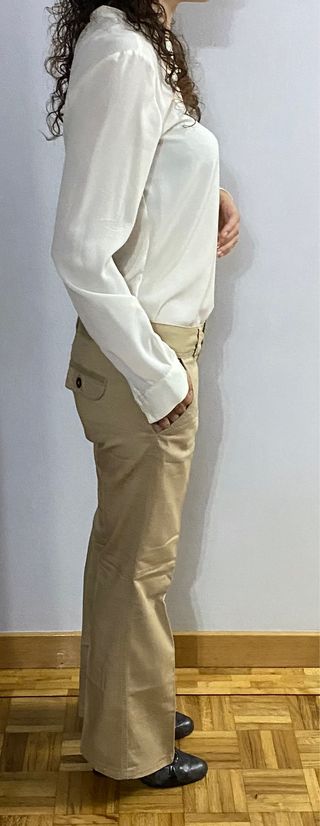 Pantalón de pinza beige nuevo