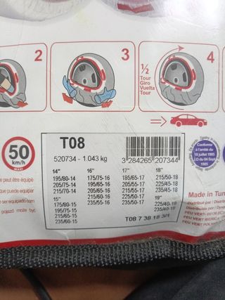 Funda ruedas coche antideslizante