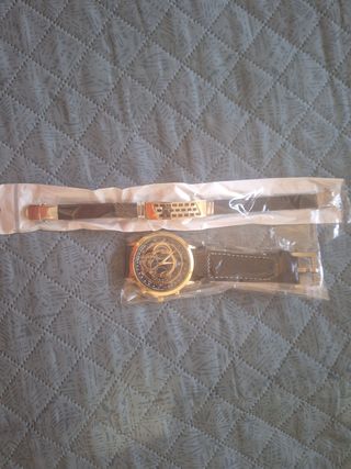 Reloj y pulsera de cuero para hombre