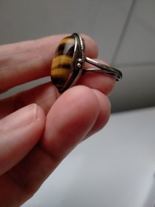 Pulsera y anillo ojo de tigre