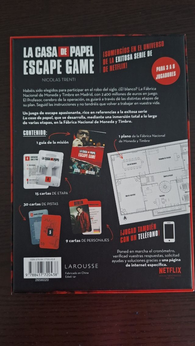 Scape Room La casa de papel