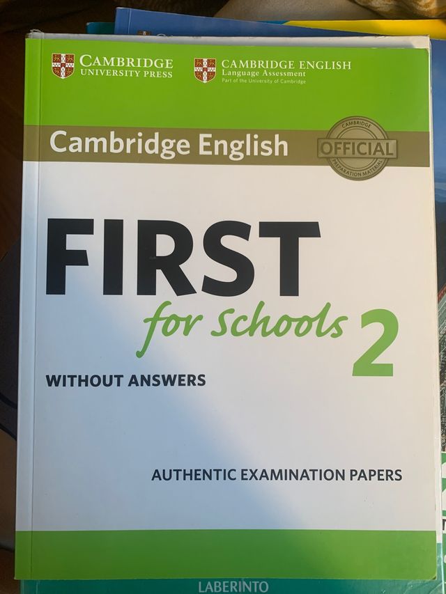 First for schools 2, Cambridge English