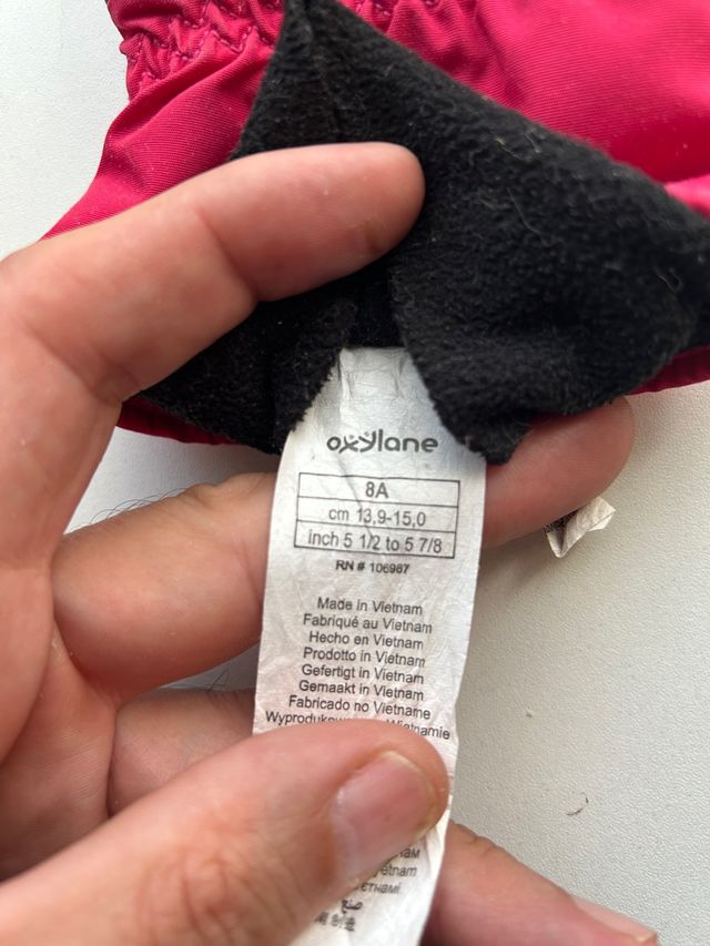 Guantes niña 8 años