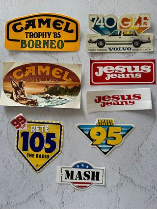 Adesivi Vintage 1970-2000 (prezzo unitario)