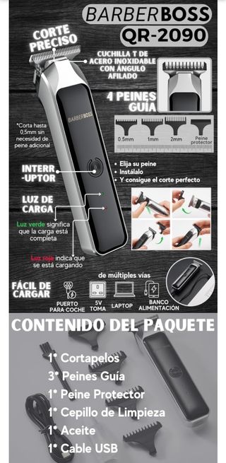 Recortadora cortapelos barba