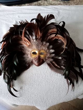 Mascara veneciana plumas