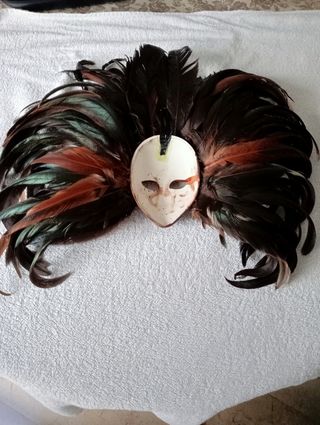 Mascara veneciana plumas