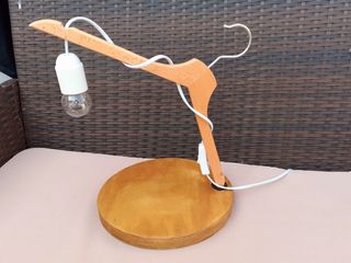 Lampada abajour in legno