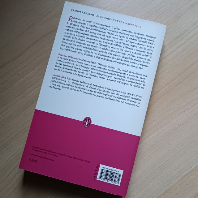 Libro Il piacere di Gabriele D'Annunzio