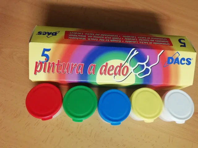 Set de pintura a dedo DACS 5 botes
