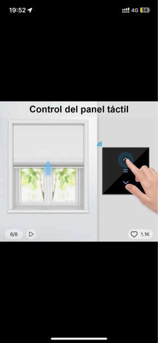 Interruptor WiFi de persiana o toldo