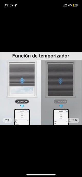 Interruptor WiFi de persiana o toldo