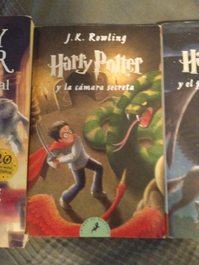libros 1,2,3,4,5,7 de la saga Harry Potter