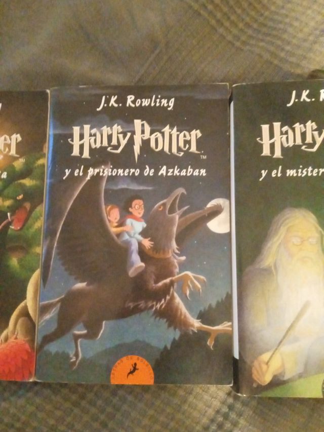 libros 1,2,3,4,5,7 de la saga Harry Potter