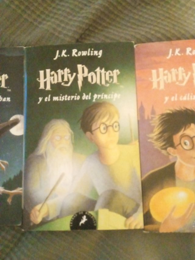 libros 1,2,3,4,5,7 de la saga Harry Potter