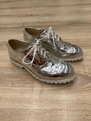 Zapatos de color metalico para mujer