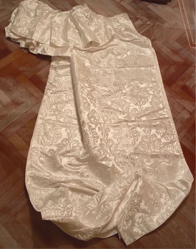 cortinas blancas de jackard