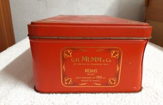 Scatola latta Champagne Mumm