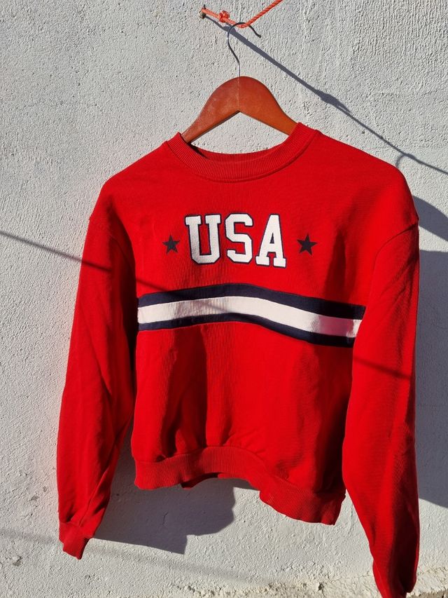 Sudadera roja USA