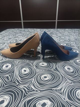 Zapatos tacón 2 pares