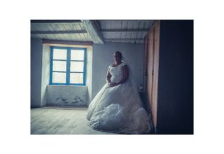 Vestido novia talla grande,se deja probar