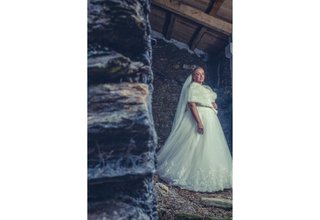 Vestido novia talla grande,se deja probar