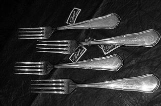 CUBIERTOS PLAQUE DE PLATA BAGUES MASRIERA M.ROYAL