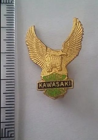 insignia Kawasaki años 70 original motos