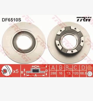 discos freno delanteros transit custom