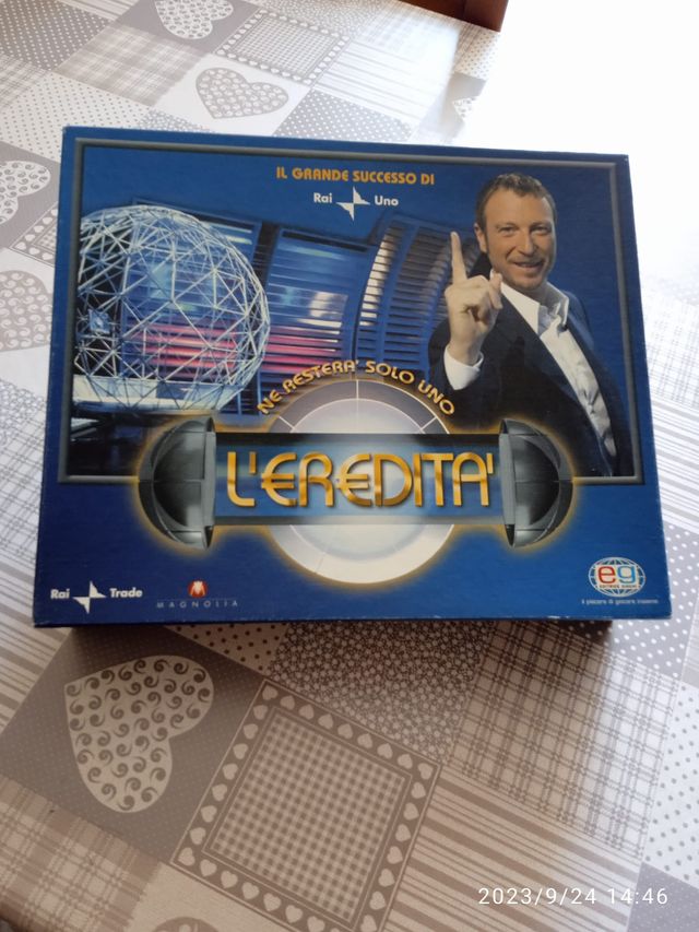 Scatola gioco da tavolo dell'eredità