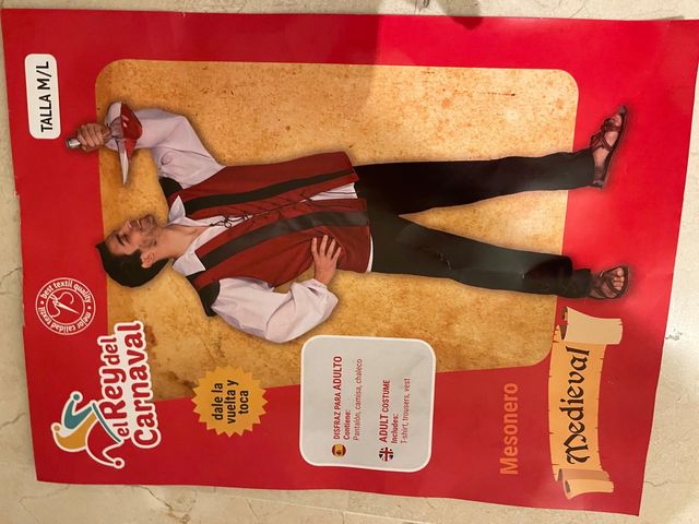 disfraz pastor o mesonero