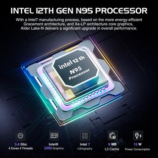 Potente mini PC Windows 11 16GB DDR4 512GB RGB