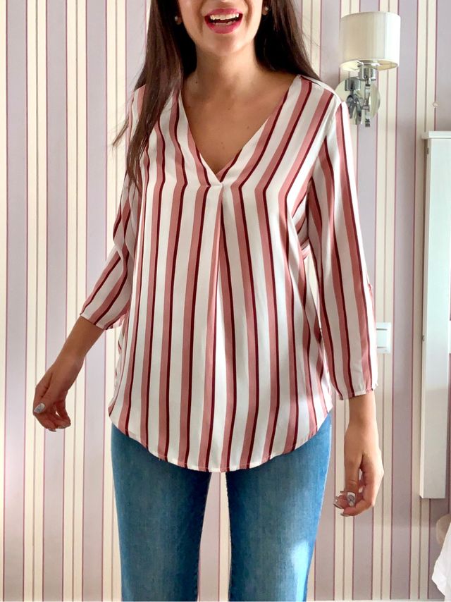 Blusa de rayas STRADIVARIUS