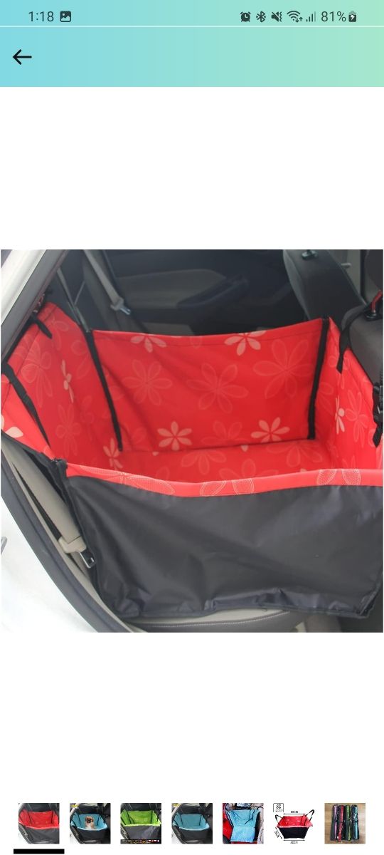 Funda asiento coche para mascota