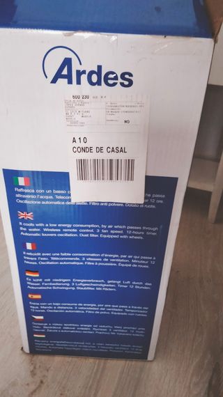 Ventilador de agua .